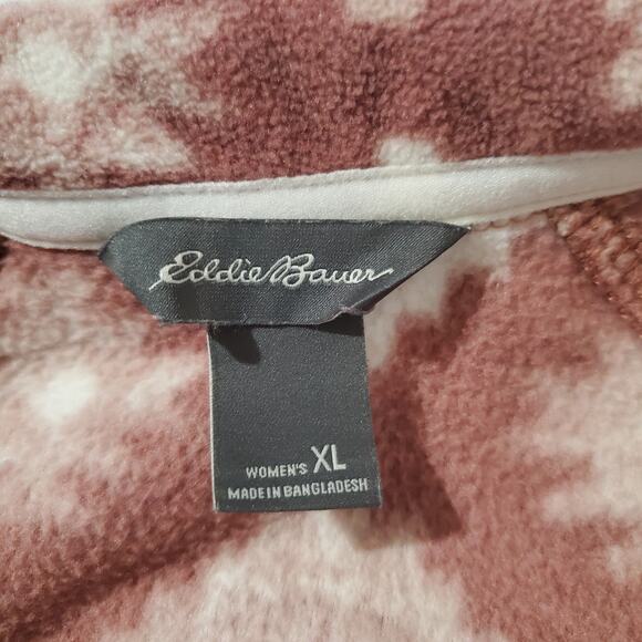 Eddie Bauer 1/2 Zip Aztec Southwestern Fleece Jacket Womens Size XL Tribal Ski - Picture 8 of 12